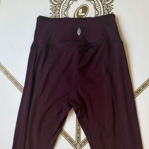 Free People Movement High-Waist women’s Workout Leggings in Deep Plum